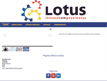 Tablet Screenshot of lotusgestao.com